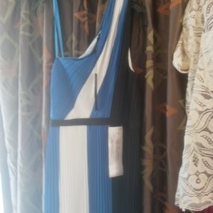 Bcbg hankerchief assymetrical dress